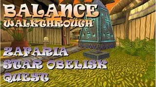 Wizard101-BALANCE Walkthrough (Zafaria Star School Quest)