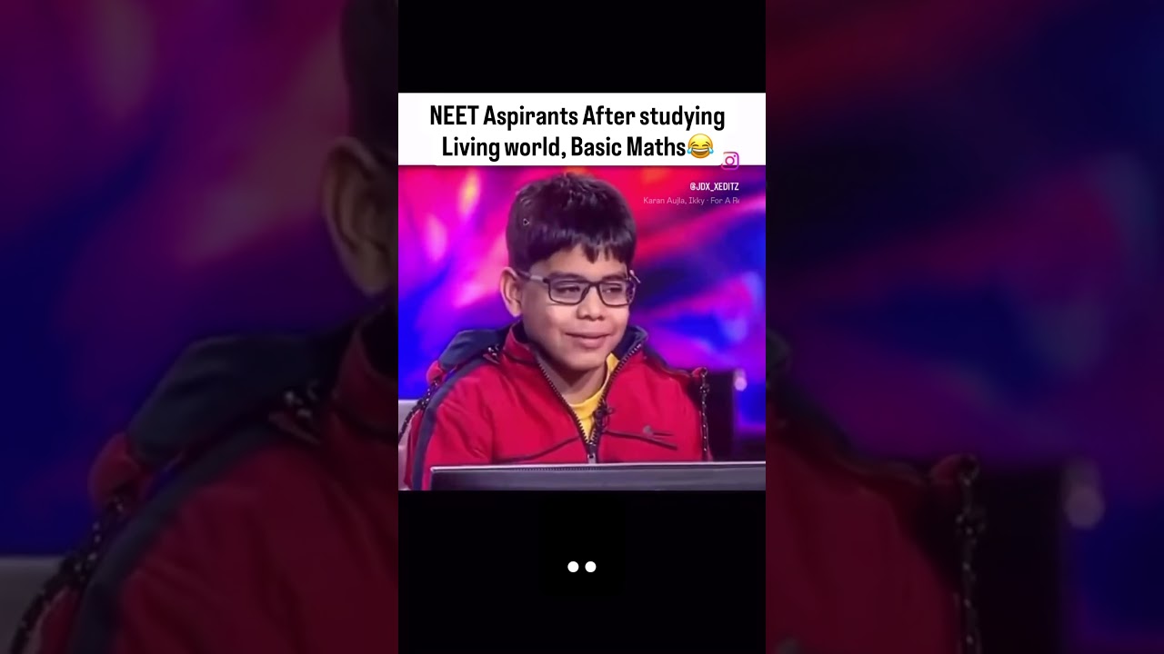 KBC kid Ft. NEET aspirant | Latest funny meme