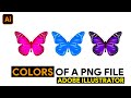 How to Change the Color of a PNG file in Illustrator 2025 | Illustrator Teachings | Quick and Easy