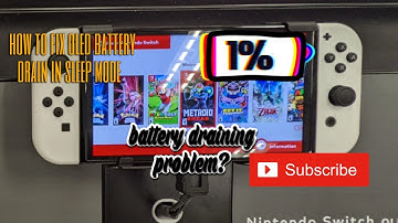 How to fix Nintendo switch Oled battery draining in sleep mode