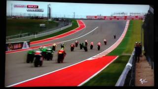 MotoGP Lorenzo horrible false start @COTA 2014