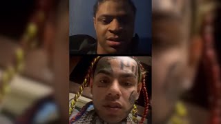 6ix9ine Argues With NYC Gang Members on Live