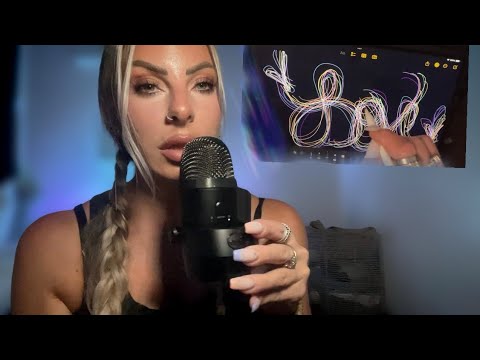 ASMR Whispering & IPad Writing & Drawing Out My Feelings With My Ipencil