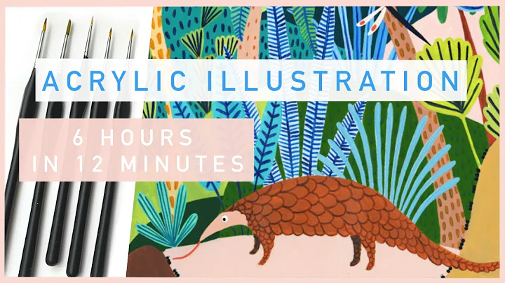 ACRYLIC ILLUSTRATION TIMELAPSE | Pangolin Painting