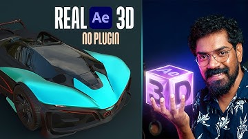 NEW അടിപൊളി 3D Features in After Effects | 3D Object and HDRI Lighting | Sketchfab | Polyhaven