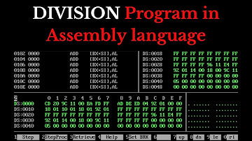 8086 Program to DIVIDE 2 numbers | Assembly Language Program | Division |