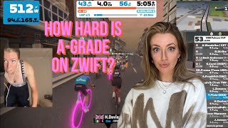 How Hard is Racing AGrade on Zwift?