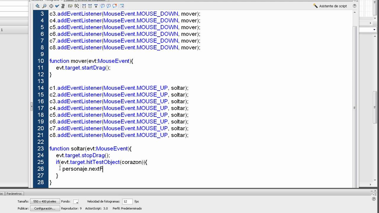 Postal con Flash y ActionScript 3 - YouTube