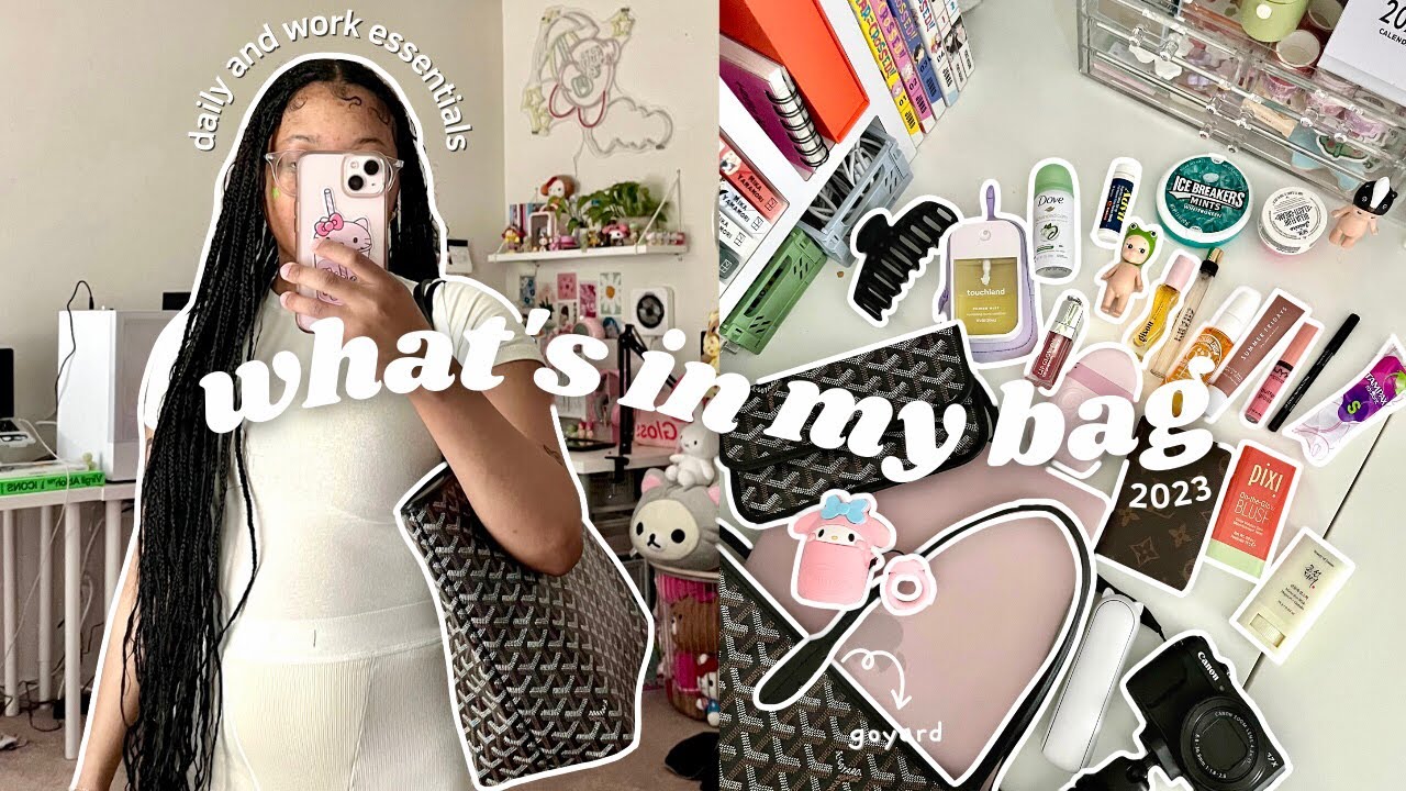 Что в моей повседневной сумке 2023 👜: сумка-тоут Goyard, предметы первой необходимости на каждый ...