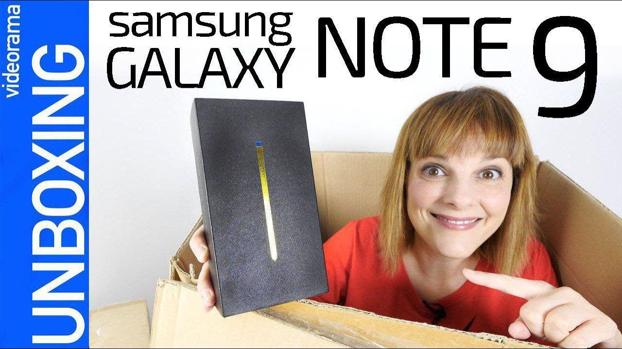 Samsung Galaxy Note 9 - Desembalaje