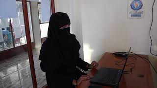 Trainee of Skills Development Center supported by HHRD in Kabul Afghanistan