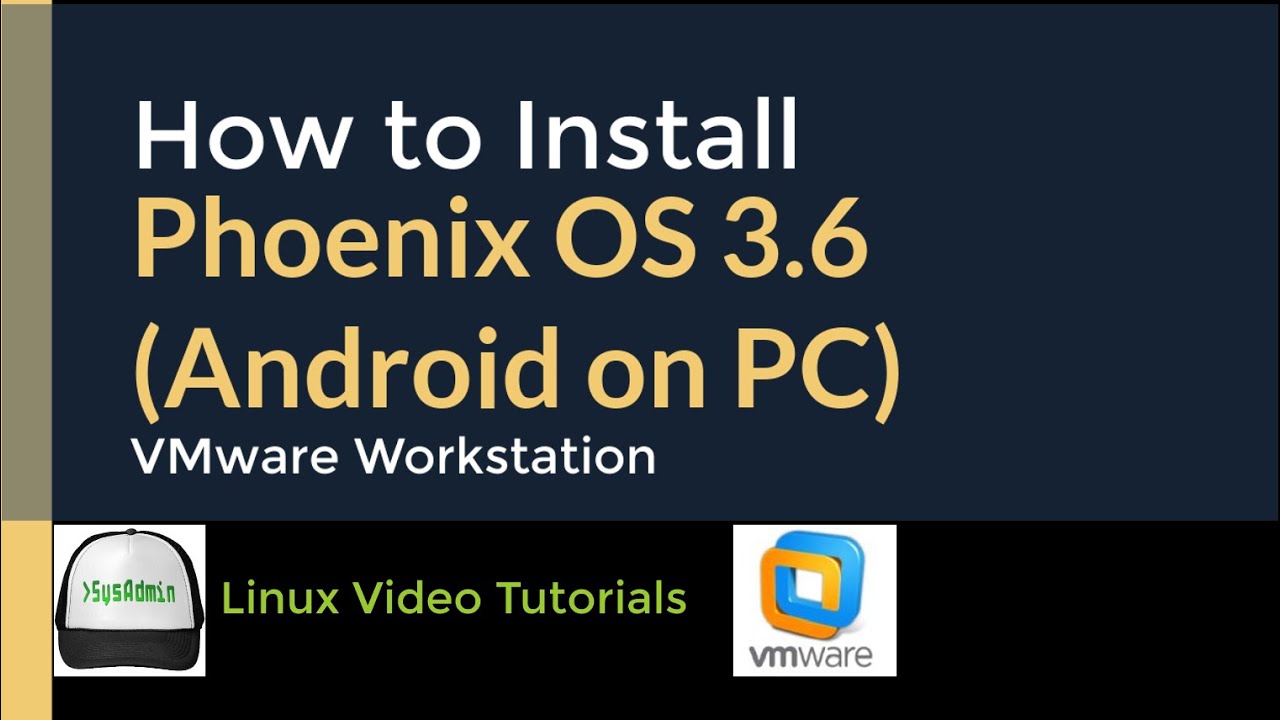 how to install phoenix os on vmware