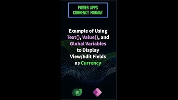 Power Apps Currency Format