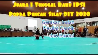 Juara 1 Tunggal Putri Popdasilat Diy 2020