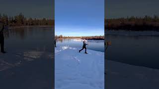 West Yellowstone, Montana in Winter