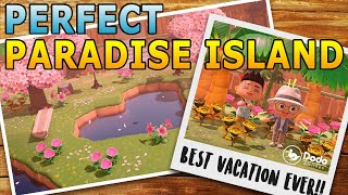 The BEST Tropical Island (330+ Hours) | Animal Crossing New Horizons 5 Star Island Tour