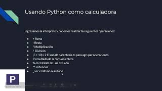Curso Python 3 | 5-Usando Python como calculadora