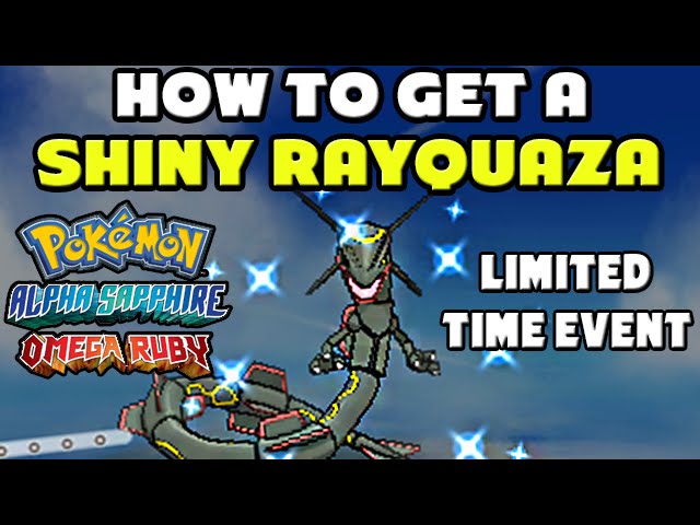 6 Perfect IVS Shiny Rayquaza [Pokemon X/Y or Omega Ruby/Sapphire]