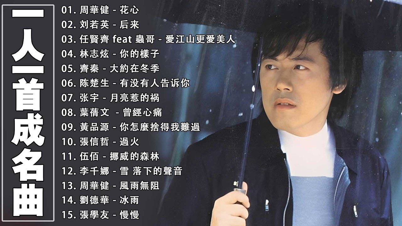 經典歌曲 🎧 【張宇, 蘇芮, 巫啟賢, 王傑, 邰正宵, 林憶蓮, 張信哲, 趙傳, 潘越雲, 潘美辰, 陳昇, 葉蒨文, 周華健, 劉德華, 陳淑樺, 黃品源, 張洪量,黃鶯鶯】