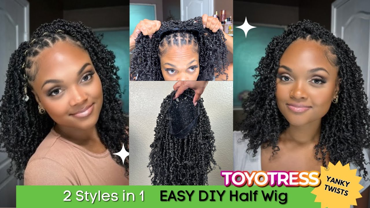 Easy DIY Crochet Half Wig | FT. TOYOTRESS Yanky Twists | VandyVanity