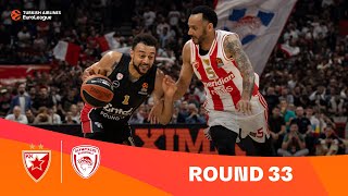 Zvezda - Olympiacos Exciting Highlights 2023-24 Turkish Airlines Euroleague