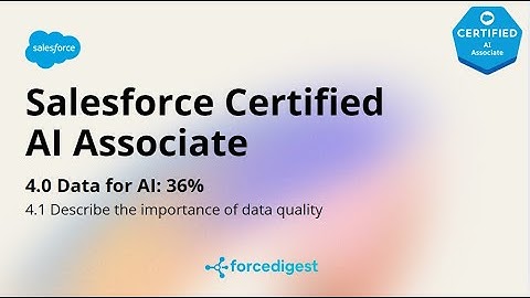 Salesforce Certified AI Associate - Certification Exam Full Course Vol. 4.1