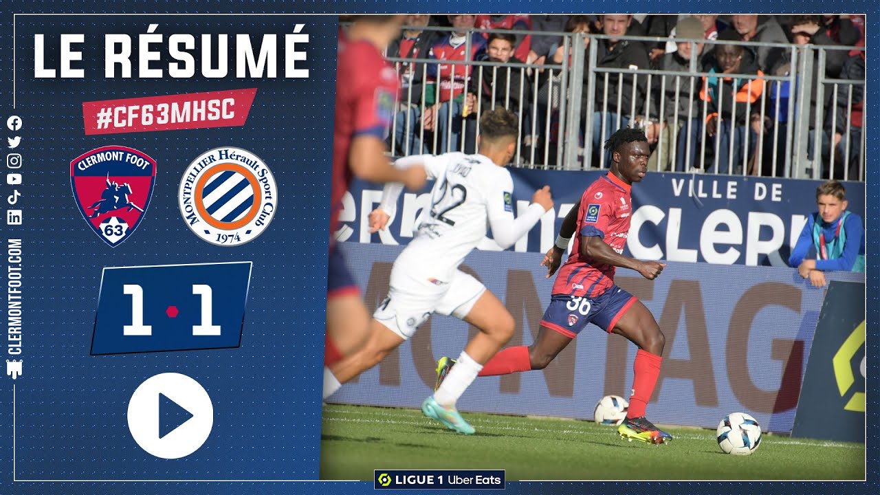 ⚽ J14 | Clermont - Montpellier : le résumé vidéo (1-1)