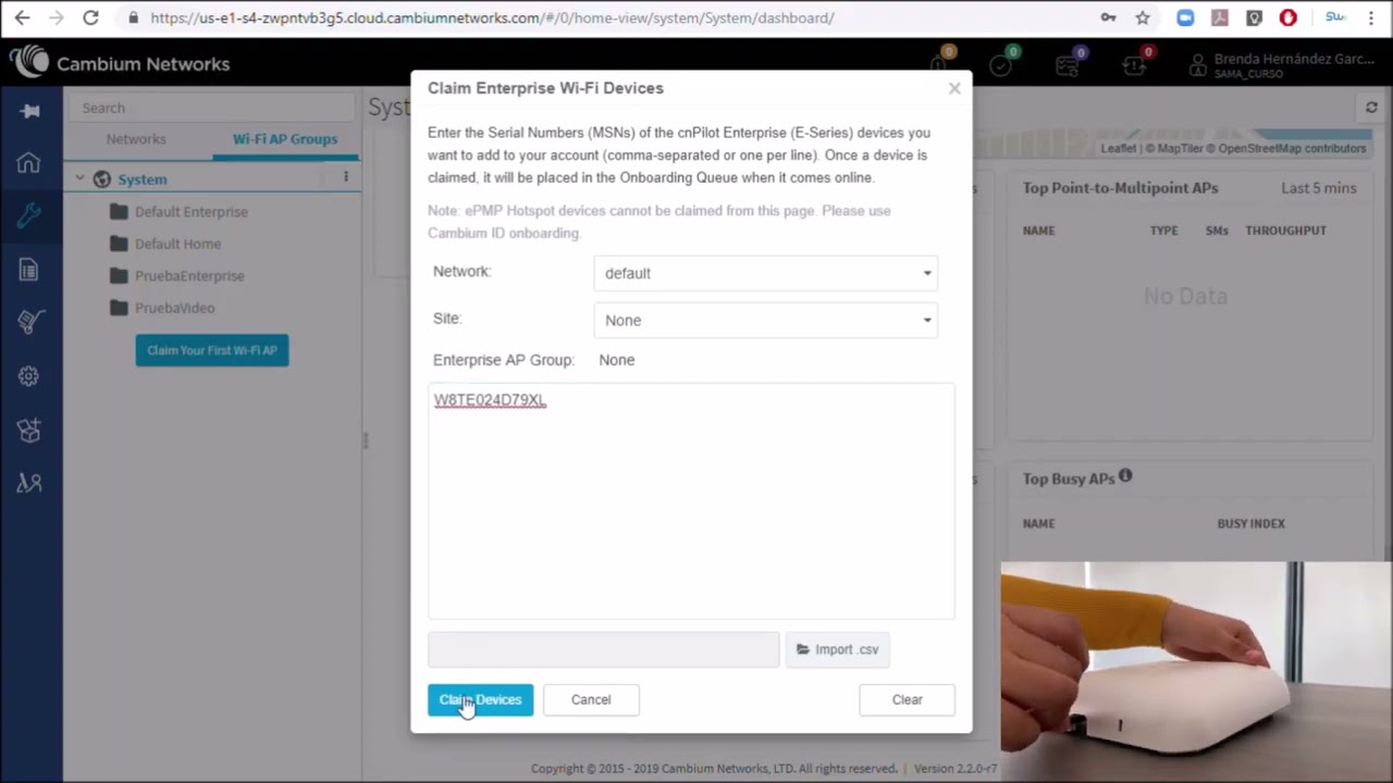 ¿Cómo montar una red WiFi con cnMaestro Cambium Networks