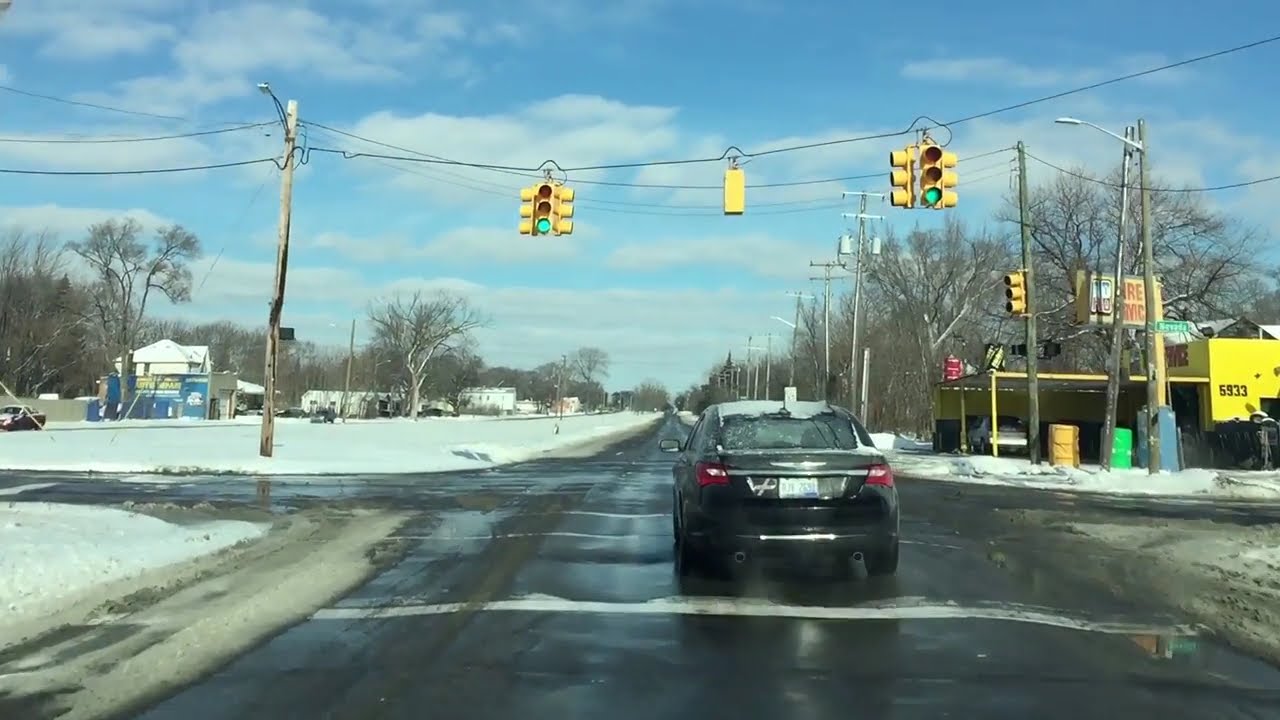 Driving from Detroit, Michigan to Hazel Park, Michigan YouTube