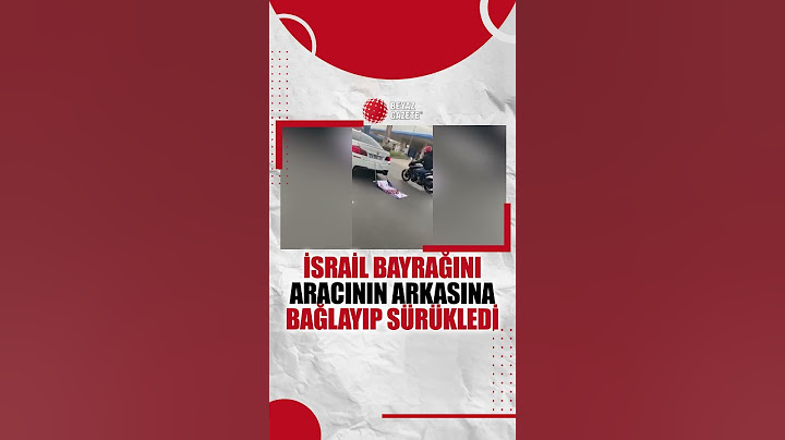 İsrail bayrağını aracın arkasına bağlayıp sürükledi