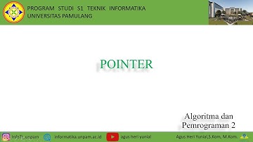 Algoritma dan Pemrograman 2 - Pointer