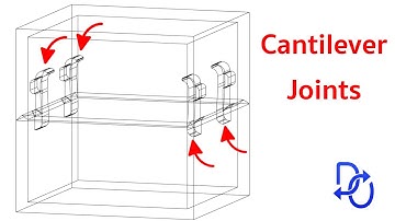 Snap 3D prints together with cantilever joint - Fusion 360 tutorial