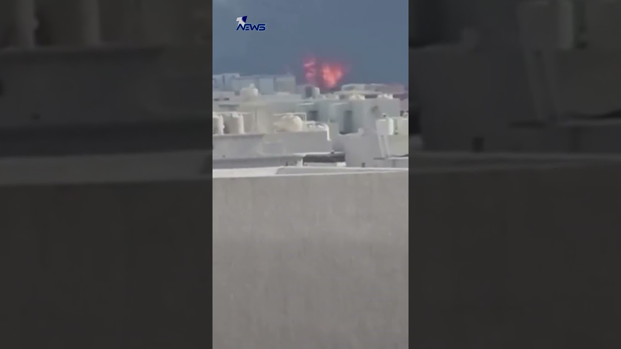 أنباء عن ضحايا إثر حريق هائل اجتاح منشأة نفطية كويتية عقب قصف إيراني