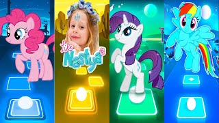 Like Nastya vs My little Pony vs salting vs Rainbow Tiles Hop EDM Rush! screenshot 3