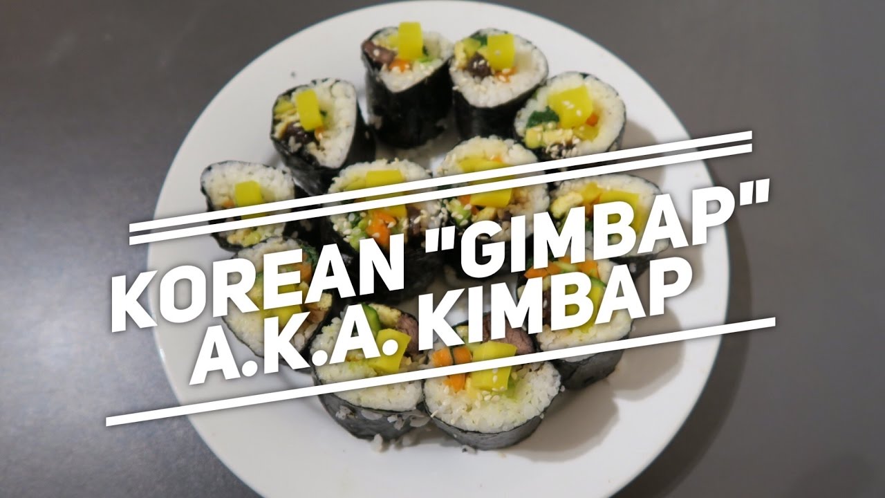 Food Vlog #1 | Authentic South Korean Gimbap (Kimbap) Recipe
