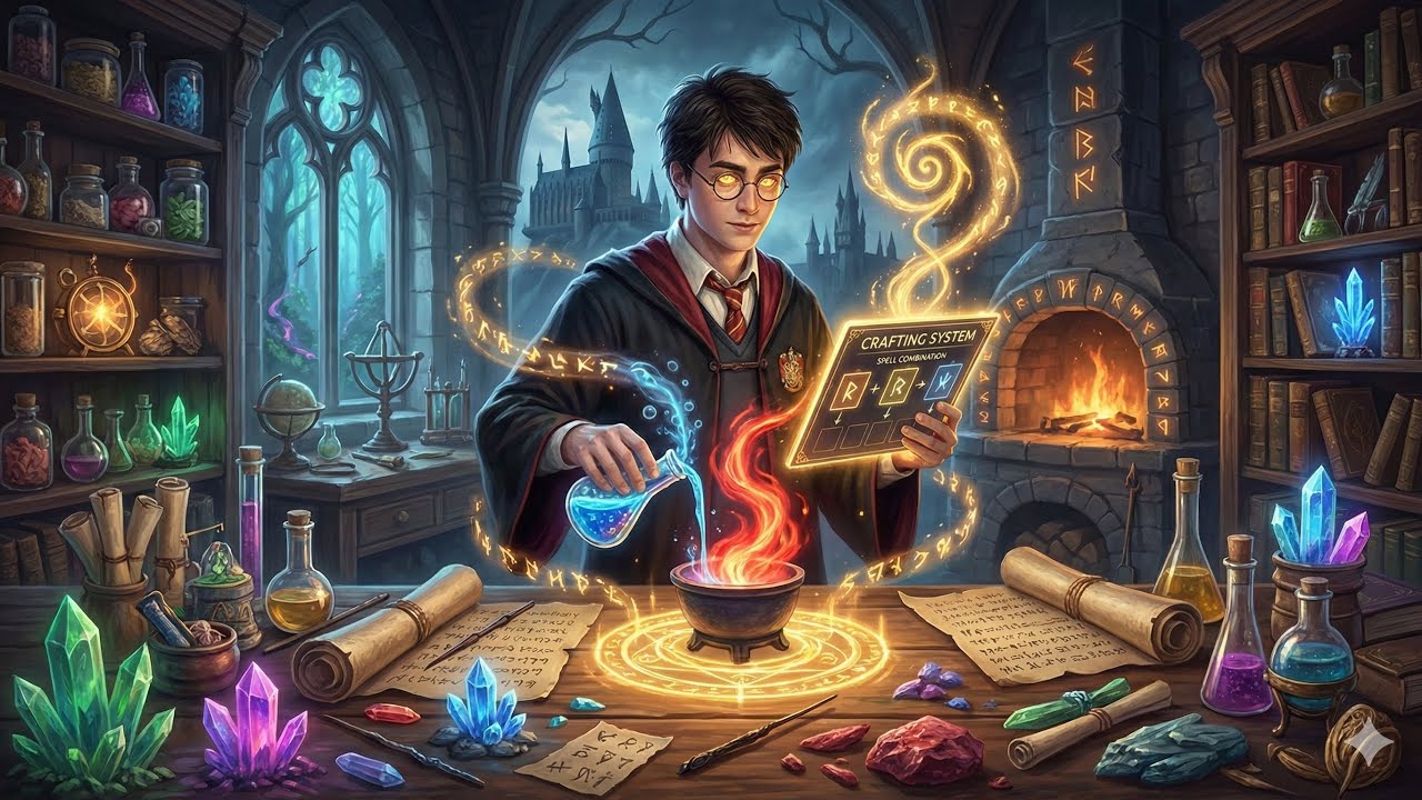 What If Harry Had CRAFTING System & Could Create New Spells By Combining Magic