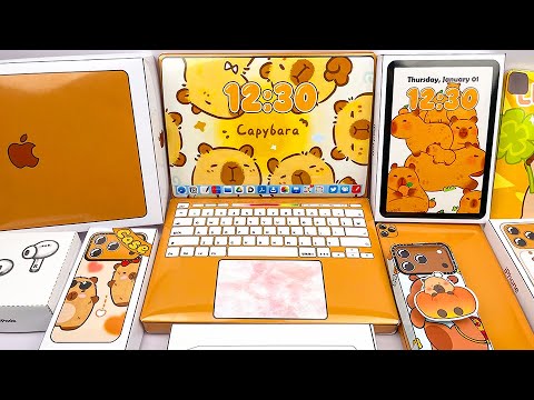 [💖Paper DIY💖] APPLE x CAPYBARA Blind Boxes | Yelow vs Apple | Unboxing ASMR #capybara #iphone