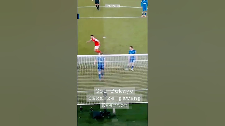 Gol Bukayo Saka ke gawang Everton #arsenal #everton #bukayosaka #saka #premierleague #shorts