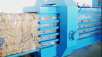 Automatic Horizontal Baler Machine Working Video