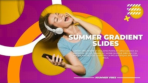 Summer Gradient Slides After Effects Templates