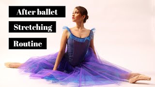Adult Ballerina Stretching Routine After Ballet Stretching.