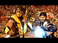 MORTAL KOMBAT 11 - Fujin and Shang Tsung Vs Scorpion & Sub-Zero (Aftermath DLC Story Scene)