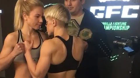 Kseniya Lachkova vs. Anna Rudenko - Weigh-in Face-...