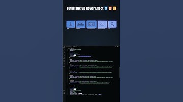 Futuristic 3D Hover Effect | #css #html #js #coding #animation #programming #developer #3d #shorts