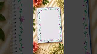 Day 3/50 Sharing Beautiful Border ideas #ytshorts #viralreels #viralvideo #border #frontpagedesign