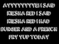 Yung Poppy Feat. Kiesha Red - If You Want A Burger Lyrics