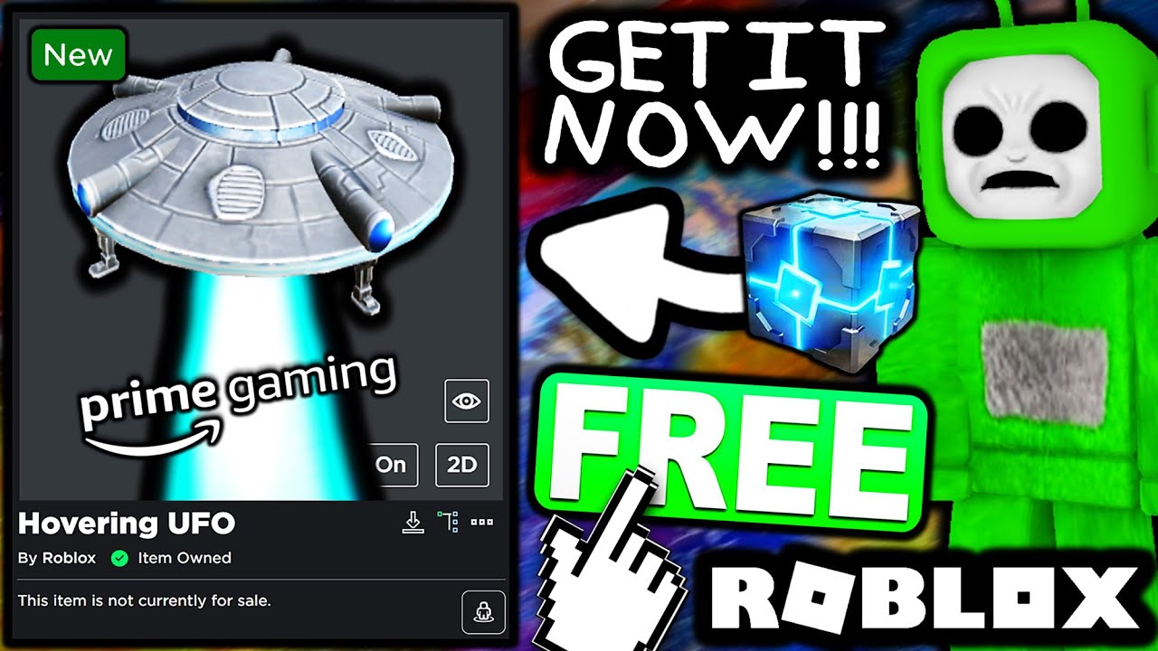 FREE ACCESSORY! HOW TO GET Hovering UFO! (ROBLOX PRIME GAMING)