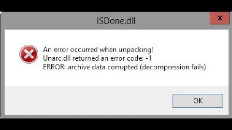 How to fix ISDone.dll or Unarc.dll game installing problem