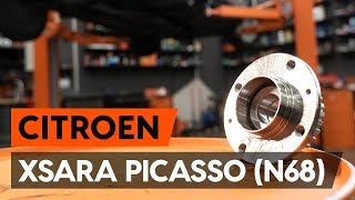 Come cambiare Cuscinetto mozzo ruota CITROËN XSARA PICASSO (N68) - video tutorial