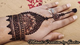 Latest Easy Mehndi Design for Back Hand 2021 | Mehndi Creation by Sadia